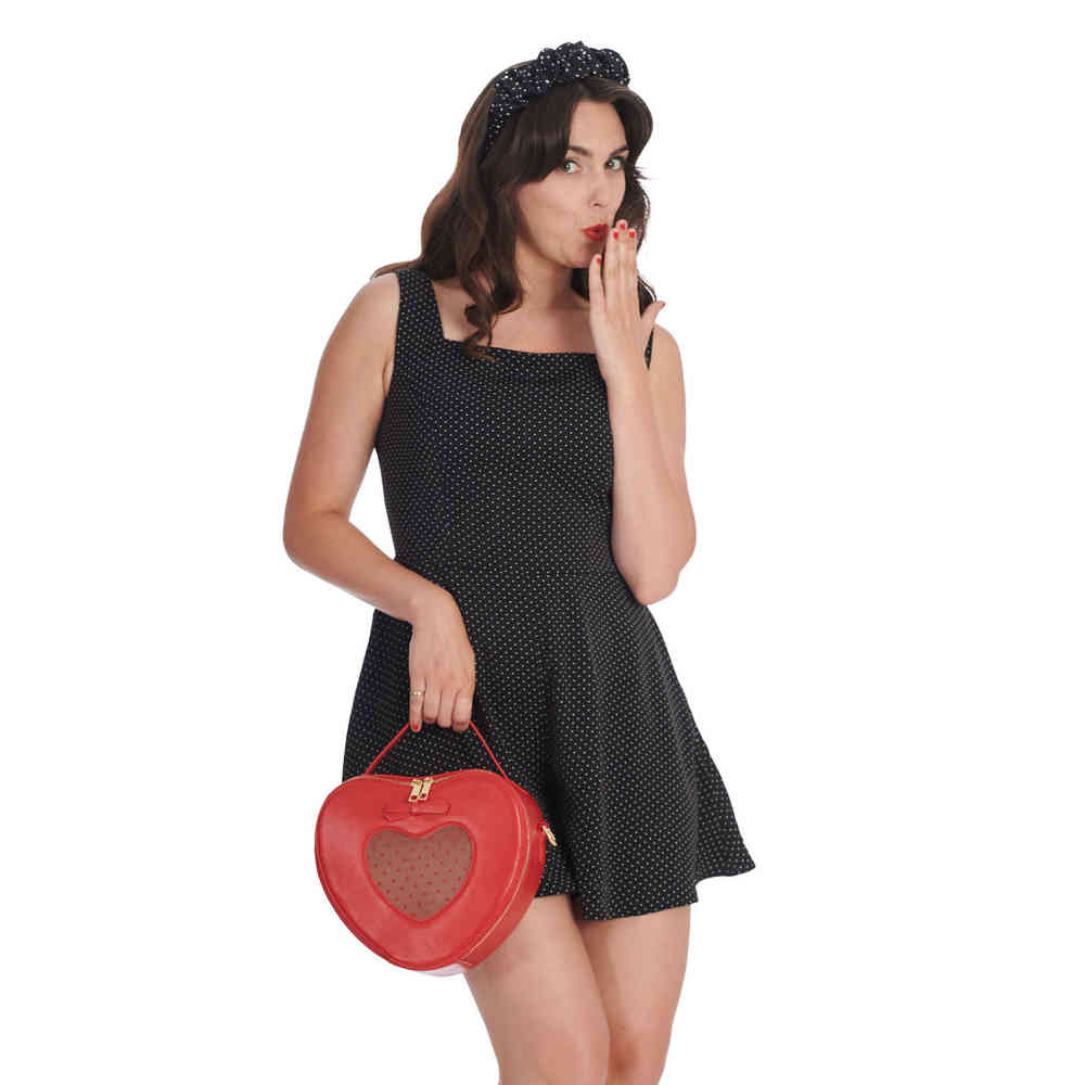 Banned - Spotty Combishort - Noir